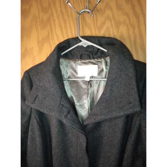 Old Navy ON Overcoat Womens Size Large Belted Buttoned Lined Wool Blend 36×36 - Picture 12 of 16